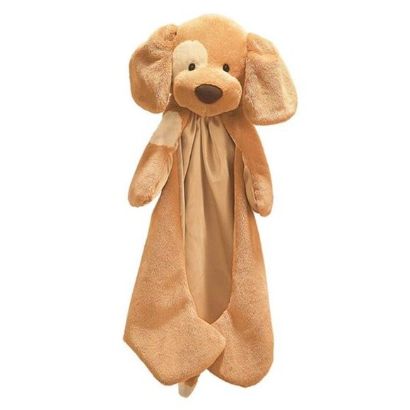 Baby Gund Spunky Huggybuddy Dog Puppy Plush Lovey Blanket 16" Blankie Brown - Picture 1 of 7